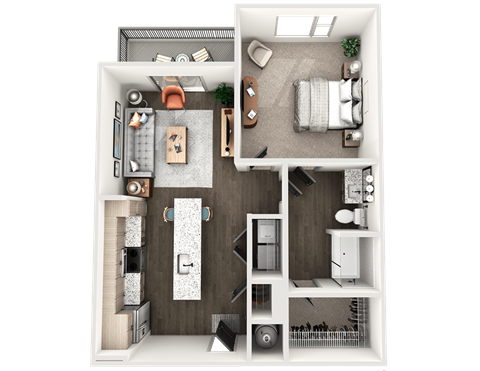 1 bed 1 bath J at The Wren Apartments, Lawrenceville 